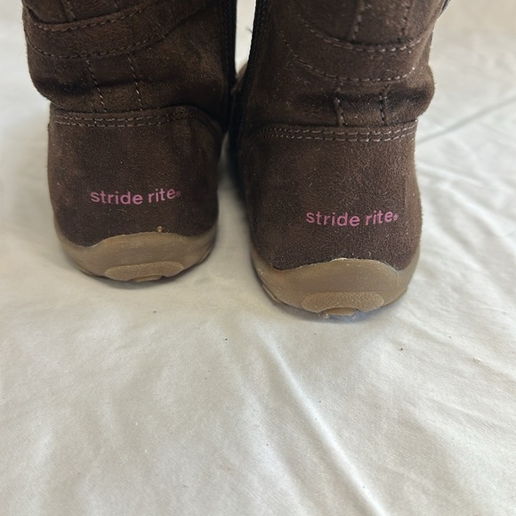 Stride Rite - Brown and Pink Floral Cowboy Boots - Picture 5 of 6